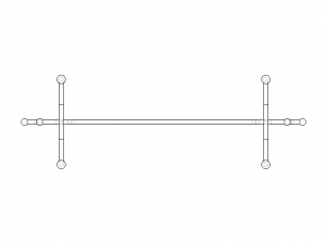 Stainless Steel Clothes Rack 3D Модель