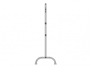 Stainless Steel Clothes Rack 3D Модель