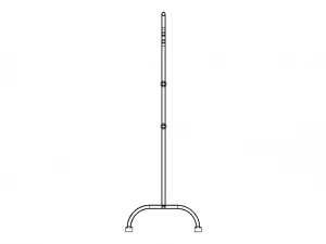 Stainless Steel Clothes Rack 3D Model