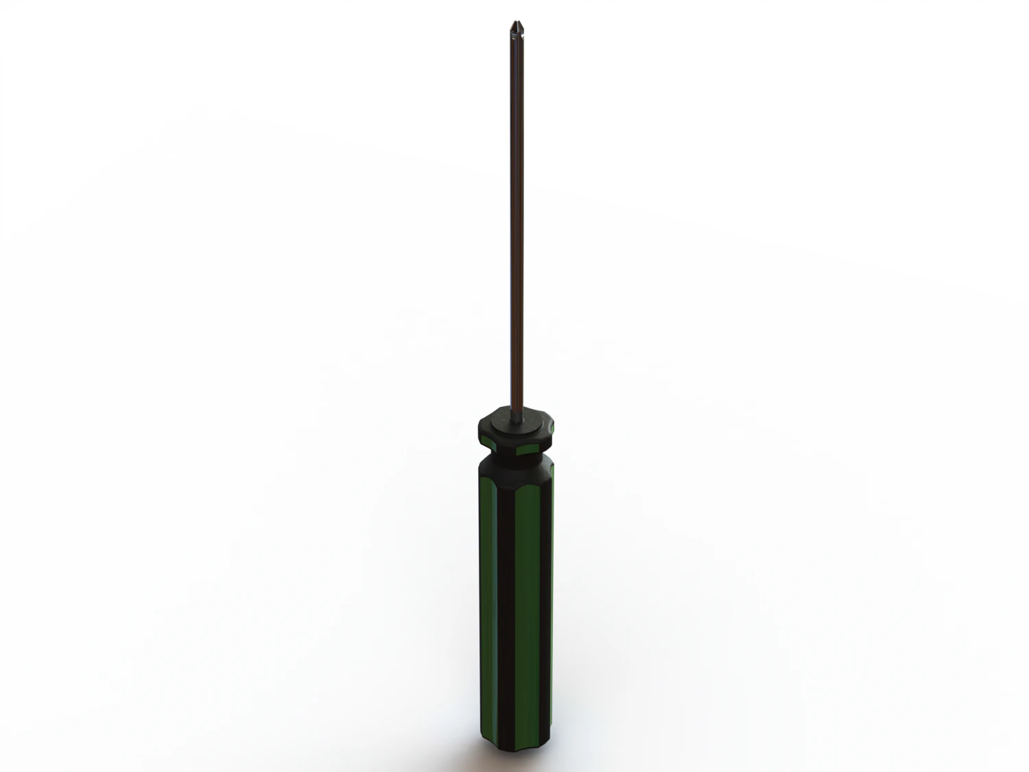 Cross Type Screw Driver 3X100mm 3D Model .c4d .max .obj .3ds .fbx .stl .blend 