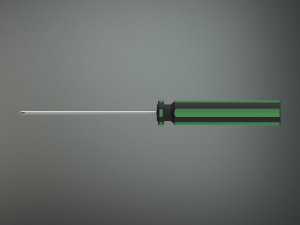 Cross Type Screw Driver 3X100mm Modèle 3D