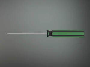 Cross Type Screw Driver 3X100mm 3D Model