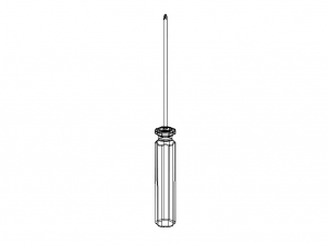 Cross Type Screw Driver 3X100mm Modèle 3D