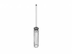 Cross Type Screw Driver 3X100mm Modèle 3D