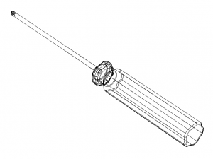 Cross Type Screw Driver 3X100mm Modèle 3D
