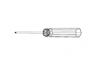 Cross Type Screw Driver 3X100mm Modèle 3D
