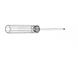 Cross Type Screw Driver 3X100mm Modèle 3D