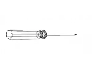 Cross Type Screw Driver 3X100mm 3D Model