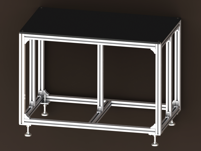 Aluminum Extrusion Workstation WL712 3D मॉडल .c4d .max .obj .3ds .fbx .stl .blend 