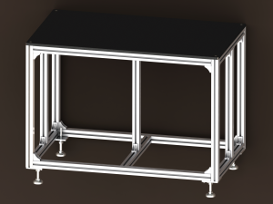Aluminum Extrusion Workstation WL712 3D Модель
