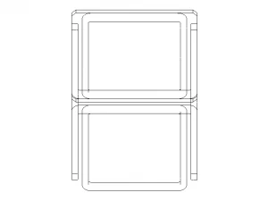 Infinity Cube Wood Table 3D Model