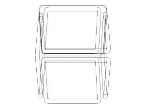 Infinity Cube Wood Table Modello 3D