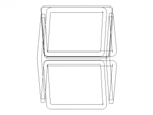 Infinity Cube Wood Table 3D Model