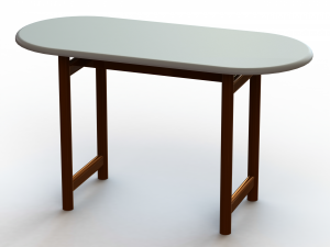 Oval Dining Table 3D 模型