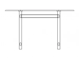 Mesa de comedor ovalada Modelo 3D