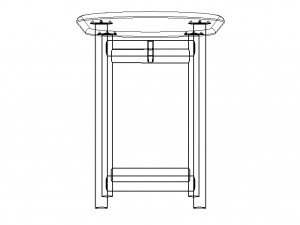 Oval Dining Table Model 3D
