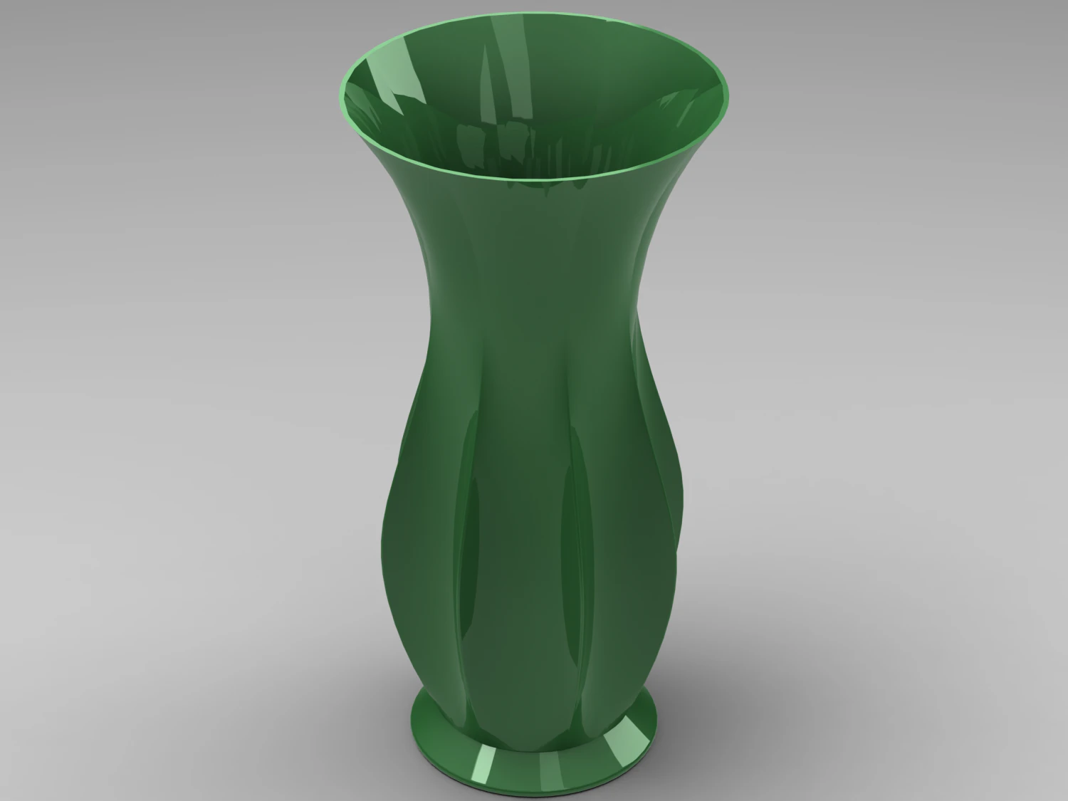 Green Plastic Vases For Flowers 3D Model .c4d .max .obj .3ds .fbx .stl .blend