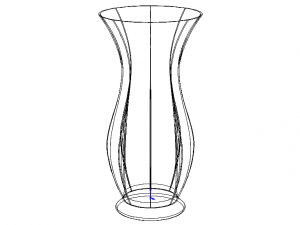 Green Plastic Vases For Flowers Modelo 3D