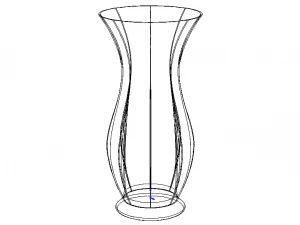 Green Plastic Vases For Flowers 3D Model