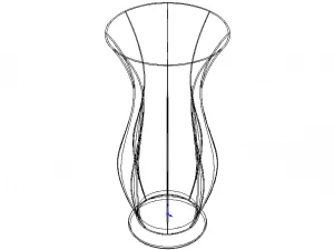 Green Plastic Vases For Flowers 3D Model