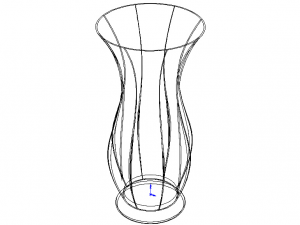 Green Plastic Vases For Flowers Modelo 3D