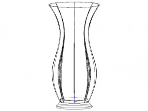 Green Plastic Vases For Flowers 3D Model