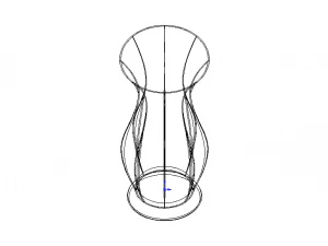 Green Plastic Vases For Flowers 3D Model