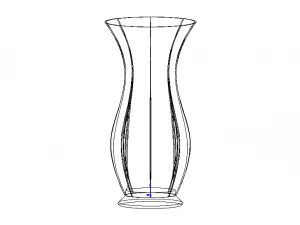 Green Plastic Vases For Flowers 3D Model