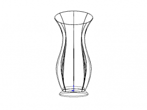 Green Plastic Vases For Flowers Modelo 3D