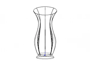 Green Plastic Vases For Flowers 3D Model