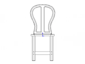 Teak Classic Backrest Dining Chair 3D Model
