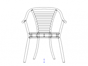 Exterior Metal Chair 3D Model