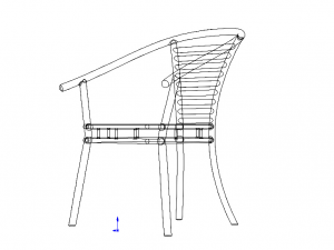 Exterior Metal Chair 3D Model