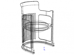 Barrel Dining Chair Modelo 3D