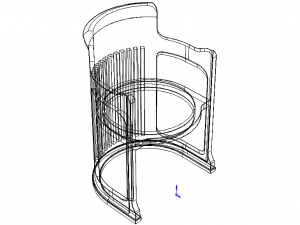 Barrel Dining Chair Modelo 3D