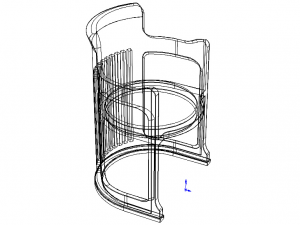 Barrel Dining Chair Modelo 3D