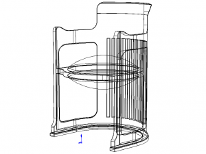 Barrel Dining Chair Modelo 3D
