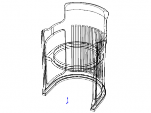 Barrel Dining Chair Modelo 3D