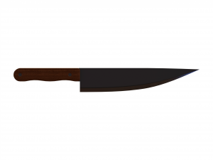 Stainless Steel 9 Inch Chef Knife 3D Модель