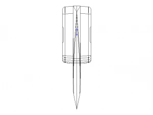 Stainless Steel 9 Inch Chef Knife 3D Model
