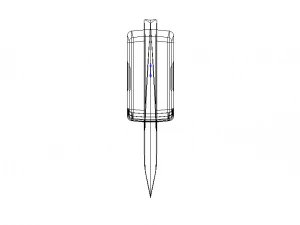 Stainless Steel 9 Inch Chef Knife 3D Model