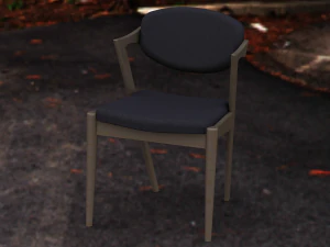 Kapaklı Arka Kumaş Sandalye 3D Model