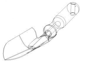 Steel Garden Hand Trowel 3D Model