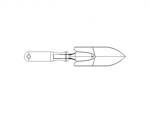 Steel Garden Hand Trowel 3D Model