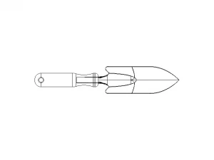 Steel Garden Hand Trowel 3D Model