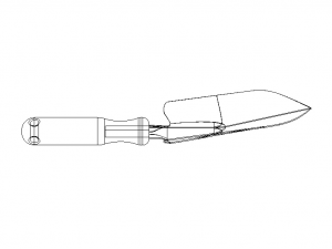 Steel Garden Hand Trowel 3D Model