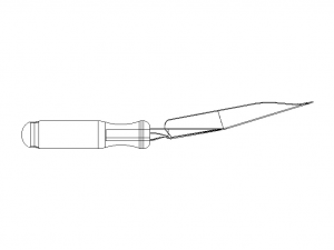 Steel Garden Hand Trowel 3D Model