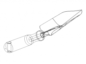 Steel Garden Hand Trowel 3D Model