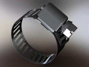 호스 클램프 1인치 3D 모델