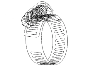 Hose Clamps 1 In 3D Model